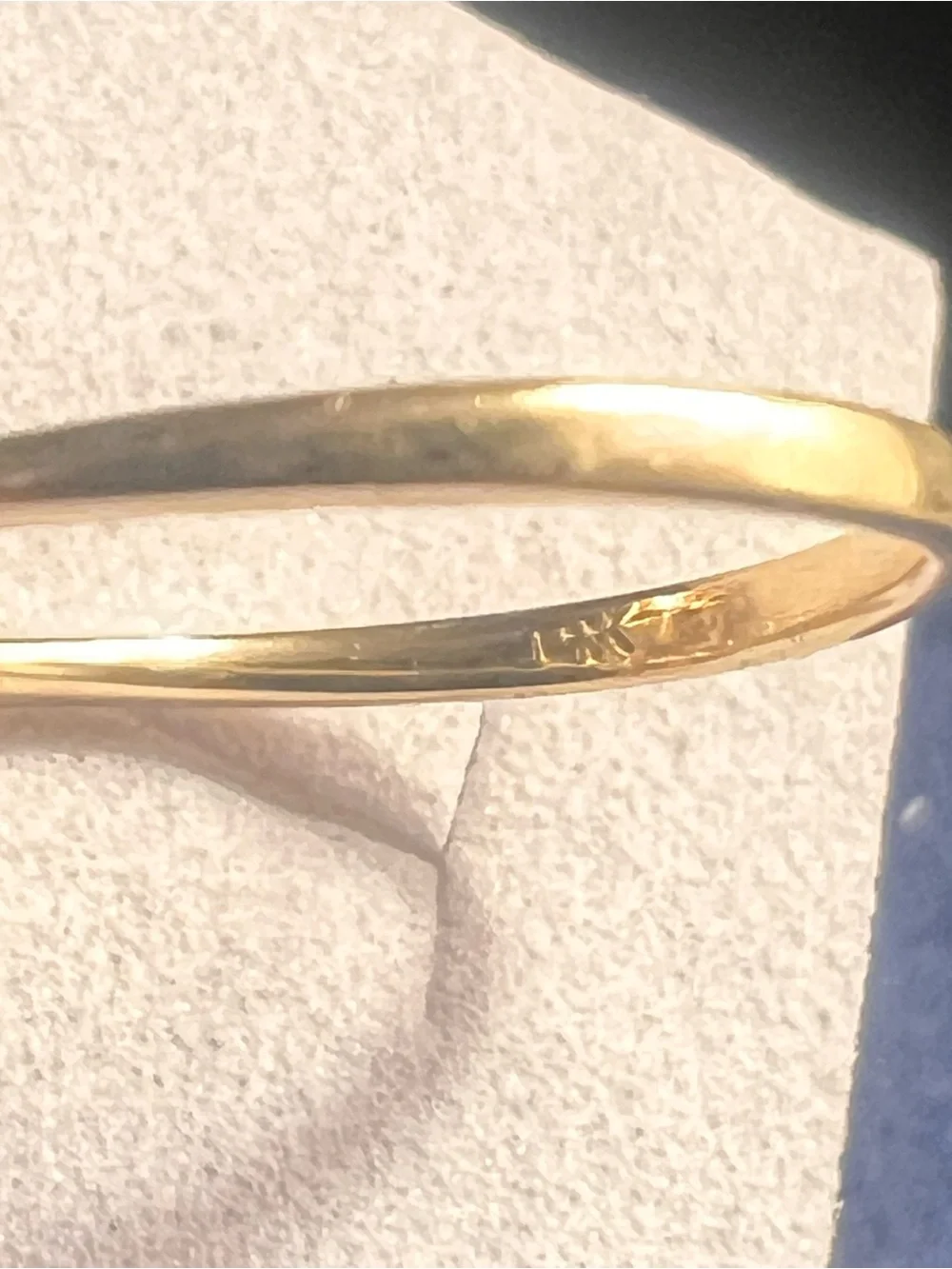 Ruby two flower 14 kt gold ring. Size 3